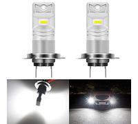 KATUR H7 Led Bombilla de luz antiniebla 80W Chips de CSP de Alta Potencia 1600LM 6500K Xenon Blanco Reemplace para luz de Niebla o luz de circulación Diurna DRL, Paquete de 2