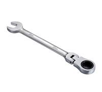 KATUR Llave de Carraca Combinada 23mm, Llave de Carraca con Cabeza Flexible, Diseño Industrial de Doble Uso, Herramienta Profesional Métrica de Acero Cromo Vanadio