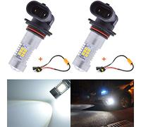 KaTur - Luz de repuesto superbrillante H11 H8 DRL, 2835 21SMD, LED, luz antiniebla, luces de conducción diurna, xenón blanco 6000 K, 12 V CC, 80 W, 2 unidades