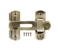 KATUR Sliding Barn Door Cerradura Espesor, 3.94" x 2.75" Acero Inoxidable Flip Latch Puerta Pestillos Barra Pestillo Puerta de Seguridad Cerradura Pequeña Puerta Perno para al aire libre (Bronce)