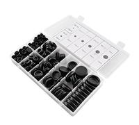 KATUR Surtido de ojales de goma cerrados, 200 unidades, enchufe de agujero cerrado sólido para alambre de fontanería para electrodomésticos, 7 tamaños