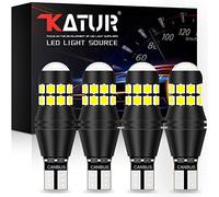 KATUR W16W 921 T15 912 Bombilla LED CANBUS sin Error no polaridad 6500K 3030 20SMD 12V 24V para Luces de Marcha atrás de la luz de estacionamiento de Respaldo del automóvil (4 Piezas, Blanco)