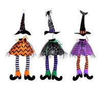 Katutude Funda para botella de vino de Halloween, 3 piezas, funda para botellas de vino, Halloween, decoración de mesa