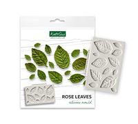 Katy Sue Designs CE0050 Molde de silicona de hojas de rosa para decoración de pasteles, manualidades, cupcakes, Sugarcraft, dulces, fabricación de tarjetas y arcilla, aprobado para alimentos seguros, hecho en el Reino Unido