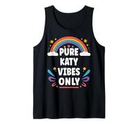 Katy Vibes Only Cute Retro Girls Katy Name Camiseta sin Mangas