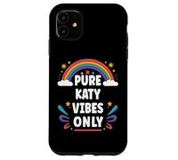Katy Vibes Only Cute Retro Girls Katy Name Carcasa para iPhone 11