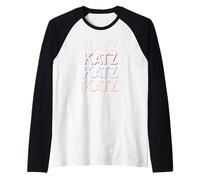 Katz First Name Camiseta My Personalized tee Named Camiseta Manga Raglan
