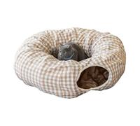 Katzen-Donut-Tunnel, Katzen-Donut-Bett | Schlafhöhle, Spielspielzeug für Hauskatzen 2 Eingängen | Universelles Donut-Nest für Wohnzimmer, Garage, Haustierhaus, Tierhandlungen