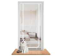 Katzen-Fliegengittertür - Haustiersicheres - 90x220cm Verstärktes Katzensicheres Netz | Für Kitten, Hunde, Balkon, Zuhause, Schlafzimmer, Wohnzimmer, Küche, Innenbereich, Flur, Treppe