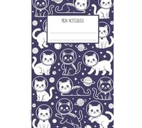 Katzen im Weltall: Notizbuch mit Katzenmotiv der Astronauten Katze Notizheft A5 liniert schön als Tagebuch und Schreibheft kleines Geschenk mit Katze für Katzenliebhaber und Katzenbesitzer
