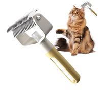 Katzen-Knotenentferner | Entfilzungskamm,Katzenpflegebürste,für Dusche, Zuhause, tägliche Katzenpflege, mittelgroße roße Rassen, Schmutz- und Geruchsentfernung beim Baden