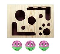 Katzen Kratzbox | Interaktives Puzzle Spiel Mit Glocke | Lustiges Kratzbrett Zum Spielen Jagen Trainieren Anti Langeweile Für Wohnung Katzen Alle Altersstufen