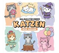 Katzen Malbuch: Das perfekte Geschenk für Kinder | Über 60 einzigartige und niedliche Motive zum Ausmalen.