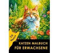 KATZEN MALBUCH FÜR ERWACHSENE: "30 Wunderschöne Katzenmotive zum Ausmalen & Entspannen!"
