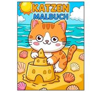Katzen Malbuch für Kinder: Niedliche und lustige Motive für kreative Stunden und ruhige Beschäftigung