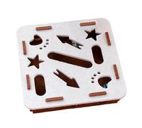 Katzen Puzzle Spielzeug Box - 7 cm Krallenschutz Kratzbrett,Kratztonne Zur Nagelpflege,Für Kätzchen Haustierpflege Inneneinrichtung Couch Teppich Zimmerecken