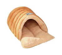 Katzenbett Höhle - Weiches Halb Umschlossenes Haus - Katzenbaby Schlafsack Nest | Kätzchen Hund Zuhause Reisen | Wohnzimmer Boden Hundezwinger Unterschlupf Innen, Plüsch Kuschelhöhle