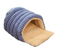 Katzenbett in Höhlenform - Waschbares Warmes Ge mütliches Haus, Kuppeldesign Für EIN Geschlossenes Katzenbett Für Welpen Und Kätzchen Spielecke Zuhause Winter Weihnachten