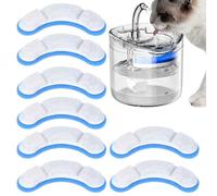 Katzenbrunnen Filter - 8 Stück Geruchsabsorbierende Filter Für Katzen Und Hunde Trinkbrunnen | Mehrschichtige Tiefenfiltration Trinkbrunnen - Für Wohnung Haus Schlafzimmer
