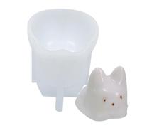 Katzenform Kuchen - 3.5 Inches Molde De Silicona Hornear | Silicona Para Alimentos Molde De Postre De Gato - Resistente Al Calor Perfecto Para Pasteles Velas Navidad Cumpleaños Velas Aromáticas