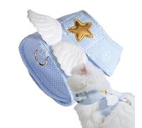 Katzengeschirr Und Leinen-Set, Kätzchengeschirr | Niedliches Engelsflügel-Gurtleinen- Und Halsband-Set Für Haustiere - Katzengeschirr, Hundebrustgurt, Zuggurt Für Katzen, Kaninchen Und Kleine Tiere