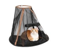 Katzenhängematte - Atmungsaktive Faltbare Schlaf Hängematte | Anti-Biss Katzenbett Outdoor Netzstoff Tragbares Katzennest Camping Reise Garten Terrasse Poliéster Nylon, 62 x 40 x 45 cm, 1 Stück
