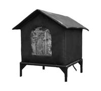 Katzenhöhle - Mit Erhöhter Basis & Wasserdicht | Outdoor Katzenunterstand | Wetterschutz Haus für Garten, Hinterhof, Innenraum, Zuhause, Winter, Sommer, Hunde, Kaninchen, Kätzchen, Haustiere