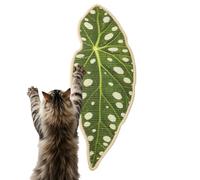 Katzenkratzmatte Im Blatt-Design Aus Natursisal - Wand- & Boden-Kratzbrett Zum Möbelschutz | Robusto Kratzunterlage Für Krallenpflege | Dekorative Sisalmat Für Wohnzimmer & Büro, XL