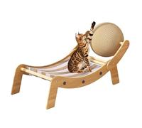 Katzenliege Kratzmöbel - Katzenstuhl Kratzbrett Mit Spielball | Katzenhängematte Stuhl | Katzenstuhlkratzer | Wellpappe Haustiermöbel Für Langeweile Auf Balkon Sonnenbaden Drinnen Draußen