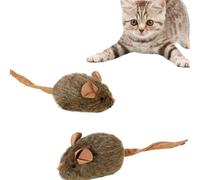 Katzenmäuse Spielzeug - 2 Stück Interaktive Realistische Mäuse, Kätzchen Kauspielzeug | Haustierzubehör Für Mentale Stimulation Kratzen Zuhause Innen Park Garten Boden Spielspaß