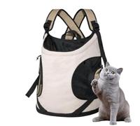 Katzentrage Brusttasche | Ergonomische Doppelträger atmungsaktiv - Fronttrage für Katzen | für Krallenschneiden Reisen Spazierengehen Abenteuer kurze Ausflüge Welpen und Kätzchen