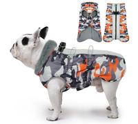 Katzinst Abrigo de invierno para perro, resistente al agua, sin mangas, abrigo de invierno para perros, chaqueta sin mangas con protección abdominal, ropa para perros medianos, dálmata, border collie