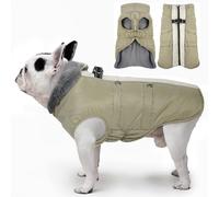 Katzinst Abrigo de invierno para perro, resistente al agua, sin mangas, abrigo de invierno para perros, chaqueta sin mangas con protección abdominal, ropa para perros medianos, dálmata, border collie