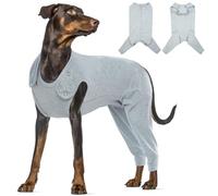 Katzinst Body para perros después de la operación, body para perros con piernas con cremallera trasera, body para perros después de la castración, para pérdida de cabello, antifugas, protección contra