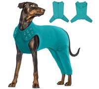 Katzinst Body para perros después de la operación, con piernas con cremallera en la parte trasera, para perros después de la castración, para pérdida de cabello, antifugas, protección contra heridas