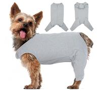 Katzinst Body para perros después de la operación, disfraz para perros después de la cirugía con cremallera trasera, body para perros después de la castración, para pérdida de cabello, antifugas,