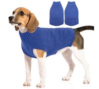 Katzinst Suéter para perro, ropa de punto, suéter cálido para perros medianos y grandes, abrigo para mascotas para el frío invierno, ropa de invierno cálida para perro para labrador, golden retriever,