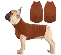 Katzinst Suéter para perro, ropa de punto, suéter cálido para perros medianos y grandes, abrigo para mascotas para el frío invierno, ropa de invierno cálida para perro para labrador, golden retriever,