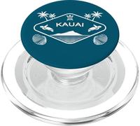 Kauai Hawái Palmeras Tortuga Marina Vacaciones Isla Recuerdo PopSockets PopGrip para MagSafe