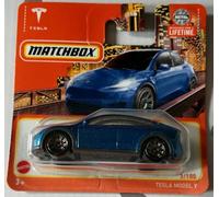 Kauf und Spar Matchbox 2024 Tesla Model Y Metalflake Blue 3/100