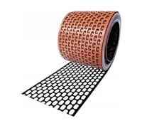 KAUFDACH Rejilla de alero de aluminio de alta calidad, 5 m, resistente, protección contra martas y roedores para techo, cinta de ventilación profesional de metal, rejilla de protección para pájaros