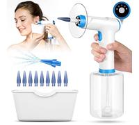 KAUGIC Kit de Electric Limpiador de Oídos Cera Adultos, Limpia Oidos Cera, Sistema de Riego Oídos para Eliminar Cera, Destapar Oido Cera Seguro y Fácil