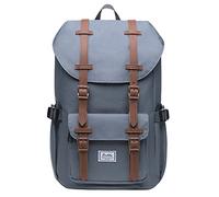 KAUKKO Mochila Tipo Casual de Hombre y Mujer para Portátil para Escuela, Viajes o Senderismo Mini tamaño Gris