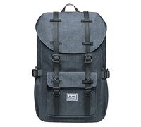 KAUKKO Mochila Tipo Casual de Hombre y Mujer para Portátil para Escuela, Viajes o Senderismo Mini tamaño Gris Oscuro
