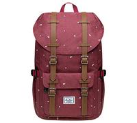 KAUKKO Mochila Tipo Casual de Hombre y Mujer para Portátil para Escuela, Viajes o Senderismo Mini tamaño (Rojo-12)