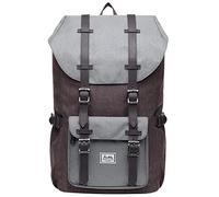 KAUKKO Mochilas Tipo Casual Compartimento para 15" Portátil 22.4 litros (café-gris).