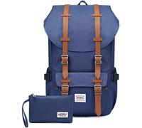 KAUKKO Mochilas Tipo Casual Compartimento para 15" Portátil 22 litros Azul (Paquete de 2)