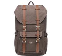 KAUKKO Mochilas Tipo Casual Compartimento para 15" Portátil 22 litros CAFÉ