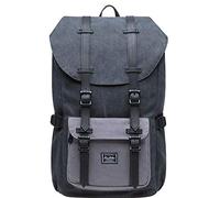KAUKKO Mochilas Tipo Casual Compartimento para 15" Portátil 22 litros Negro y Gris