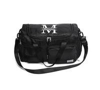Kaululu Bolsa de Viaje Personalizada con Nombre para Hombre y Mujer. Mochila Viaje Cabina Grande Plegable Bolsa De Avion Bolsa Deportiva Gimnasio para Acampada y Viajes (B-Negro)